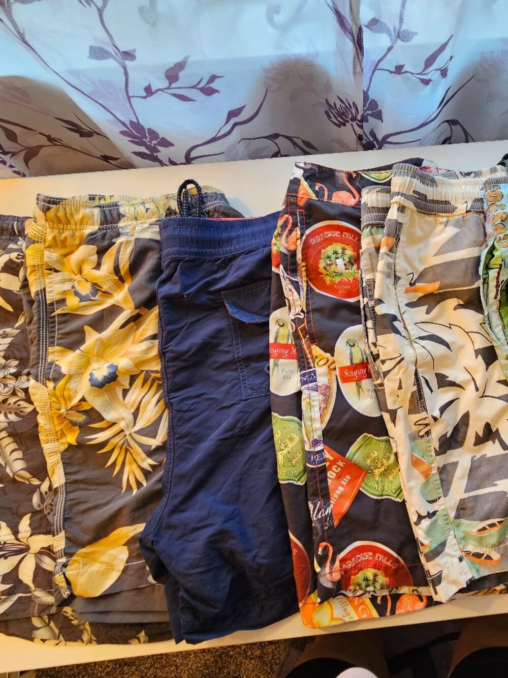 Tommy Bahama Men's Swim Trunks, 7 pair multiple colors